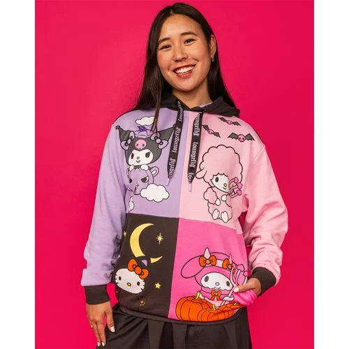 Sanrio Kuromi and My Melody Halloween Hooded Sweatshirt