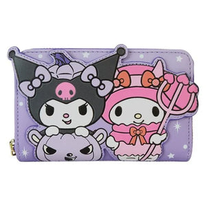 Sanrio Kuromi Pumpkin Zip-Around Wallet